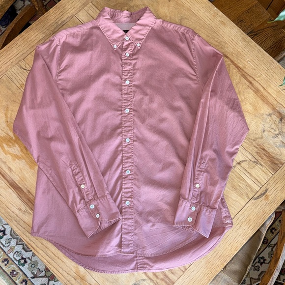 Men’s Rag & Bone Fit 2 Engineered Cotton Oxford Button Down Shirt, Relaxed Fit L - Picture 16 of 16